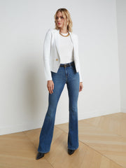 Sofia Knit Blazer in Blazer White | L'AGENCE near me