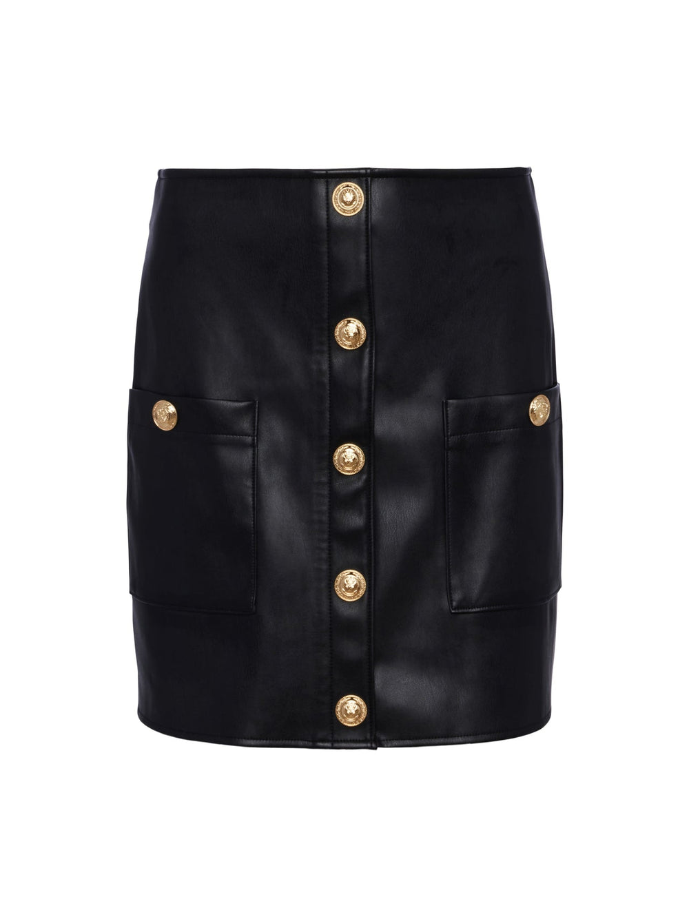 Truman Vegan Leather Mini Skirt in Black | L'AGENCE Women
