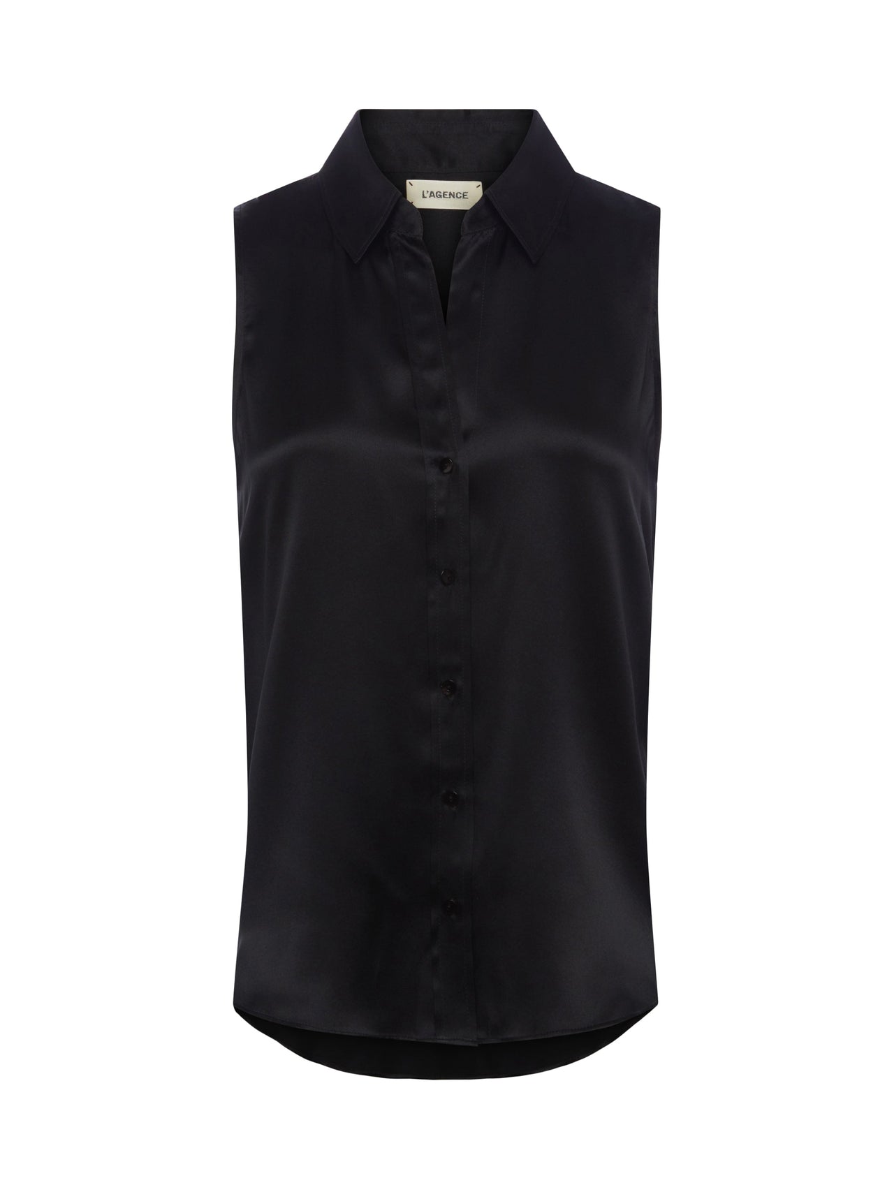 Emmy Sleeveless Silk Blouse in Black | L'AGENCE near me