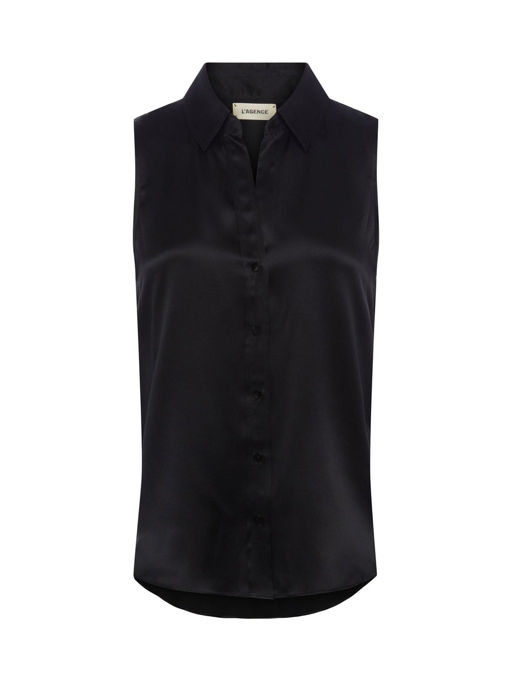 Emmy Sleeveless Silk Blouse in Black | L'AGENCE near me