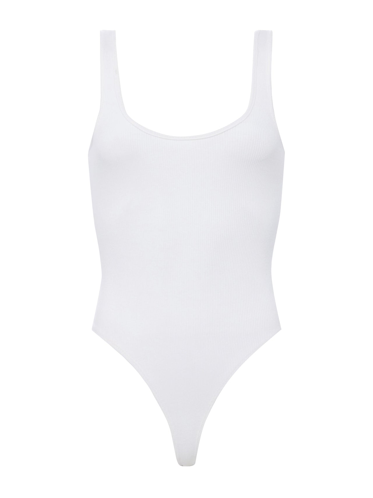 Nica Scoopneck Bodysuit in White | L'AGENCE sale