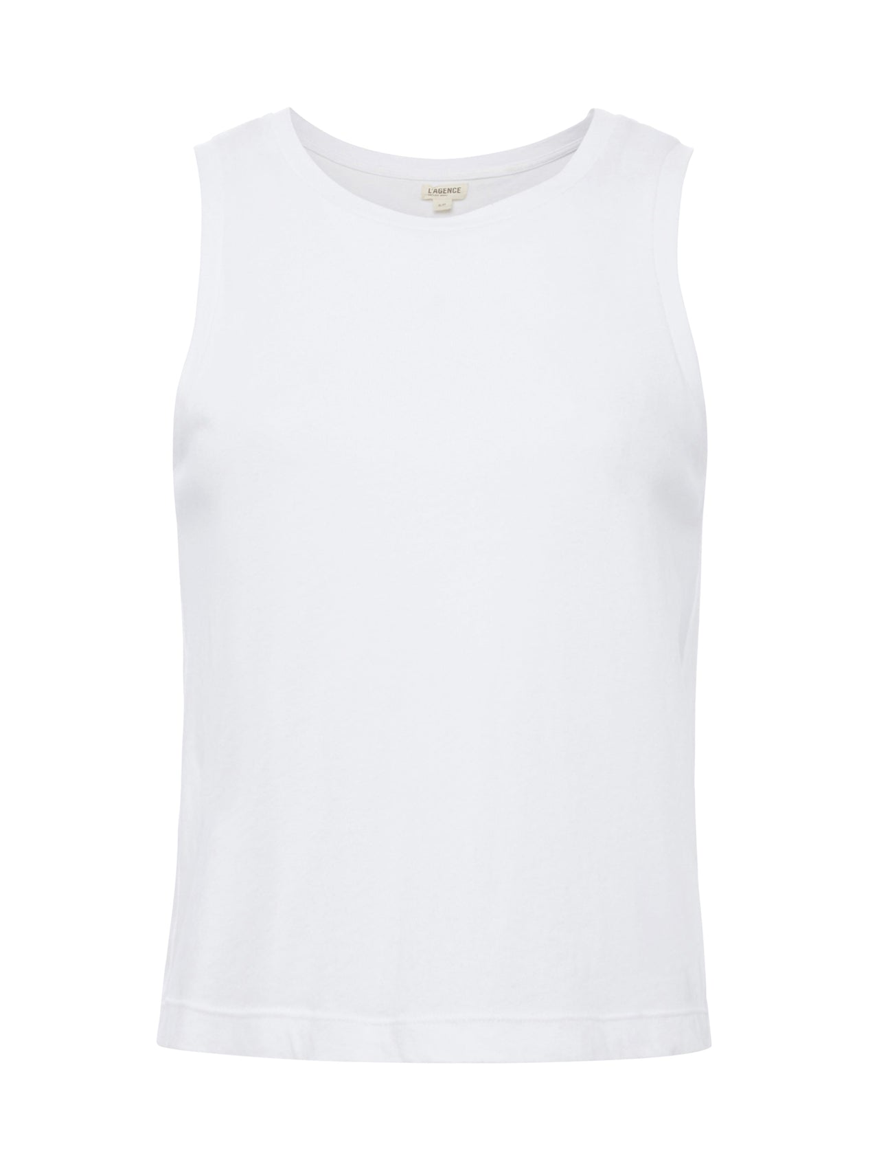 Mikaela Cotton Tank in White | L'AGENCE online
