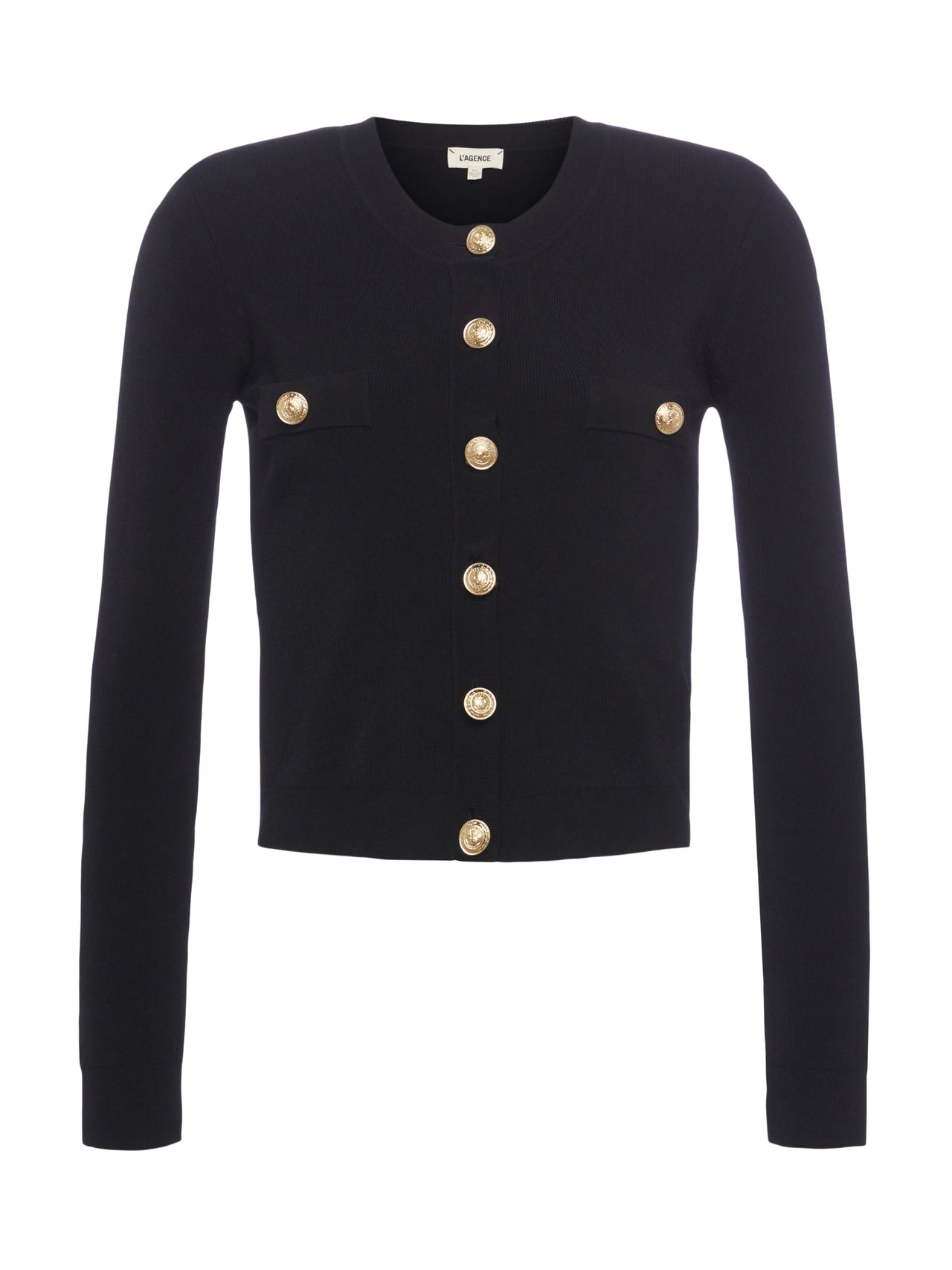 Toulouse Cardigan in Black | L'AGENCE US