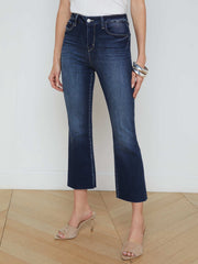 Kendra High-Rise Cropped Flare Jean in Columbia | L'AGENCE for sale