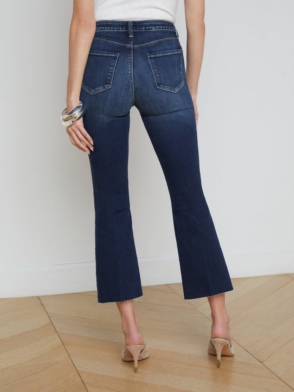 Kendra High-Rise Cropped Flare Jean in Columbia | L'AGENCE for sale