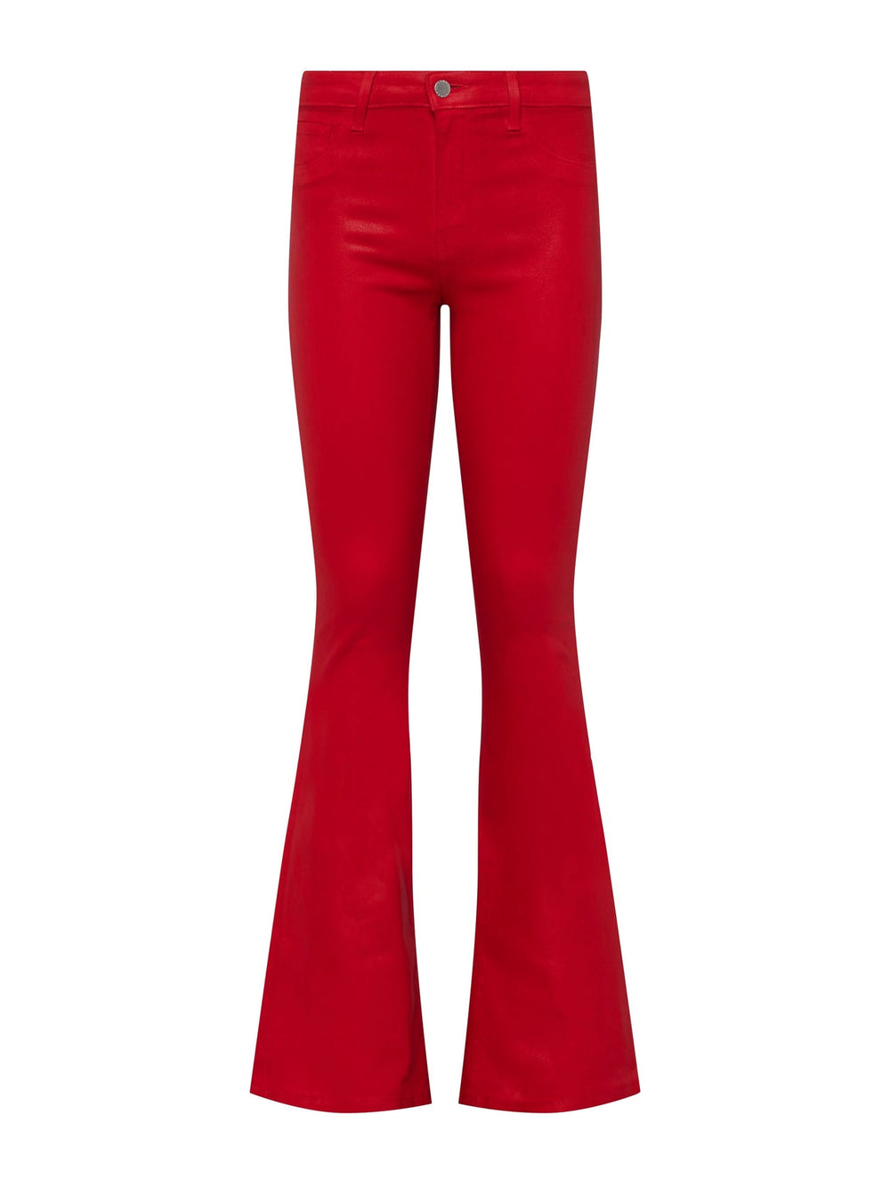 Marty Coated Flare Jean in Tango Red Coated | L'AGENCE for sale