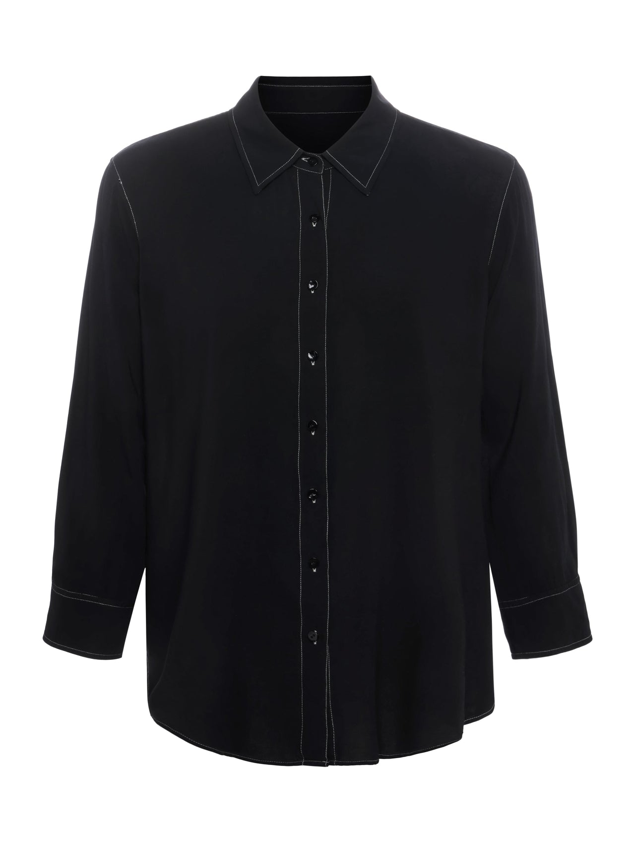 Marlene Blouse in Black/White Contrast | L'AGENCE Women