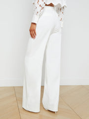 Livvy Straight-Leg Trouser in White | L'AGENCE Women