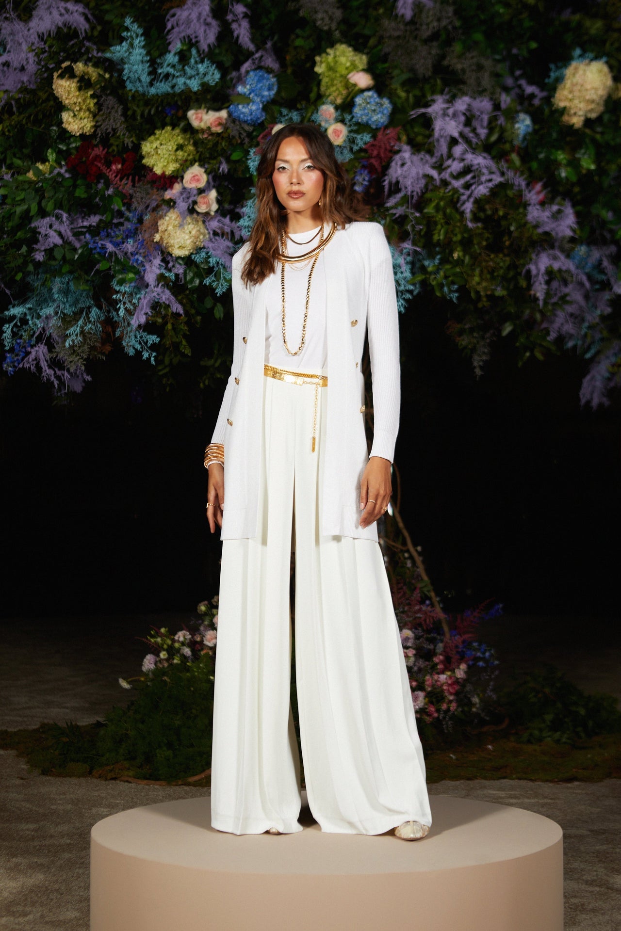 Livvy Straight-Leg Trouser in White | L'AGENCE Women