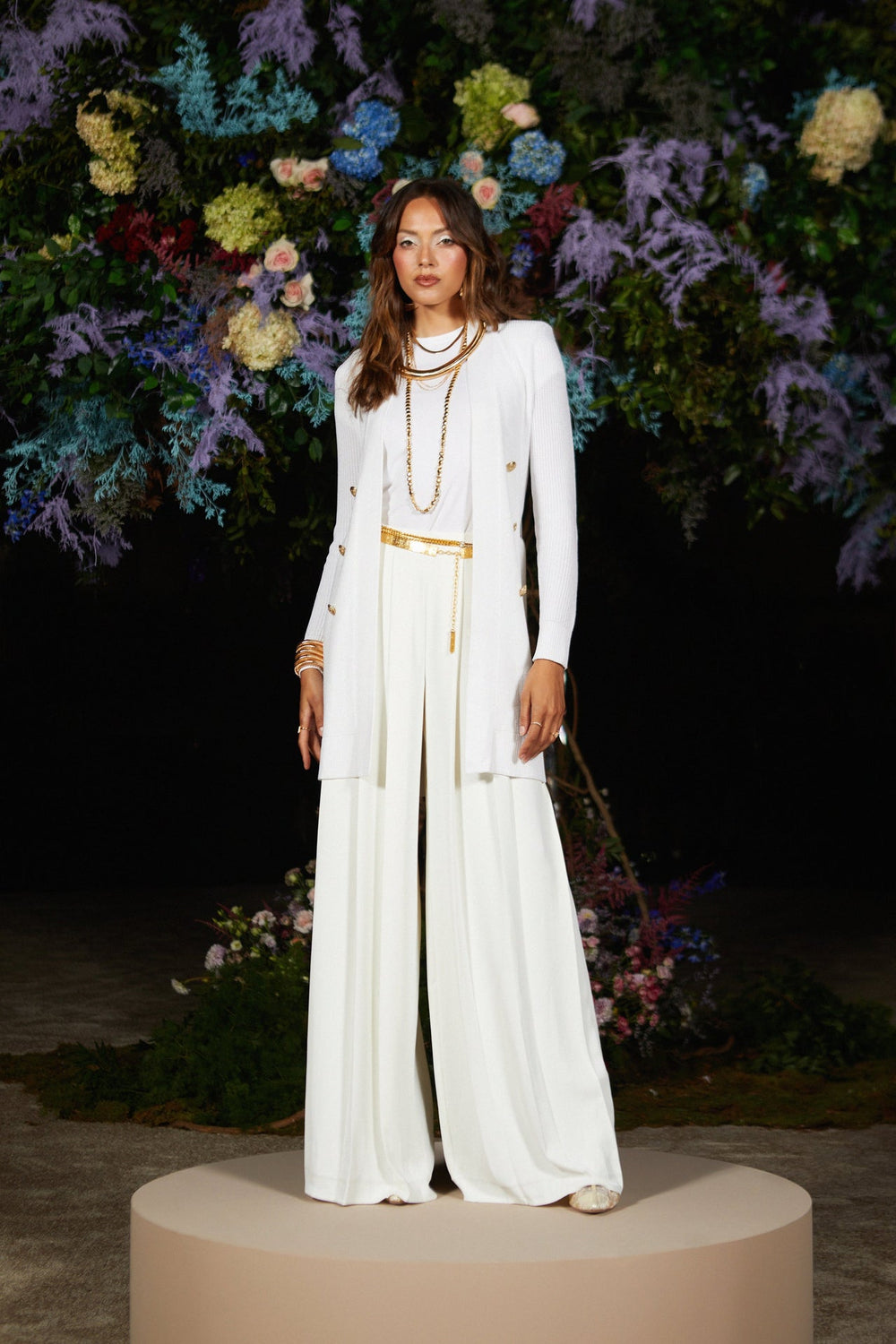 Livvy Straight-Leg Trouser in White | L'AGENCE Women