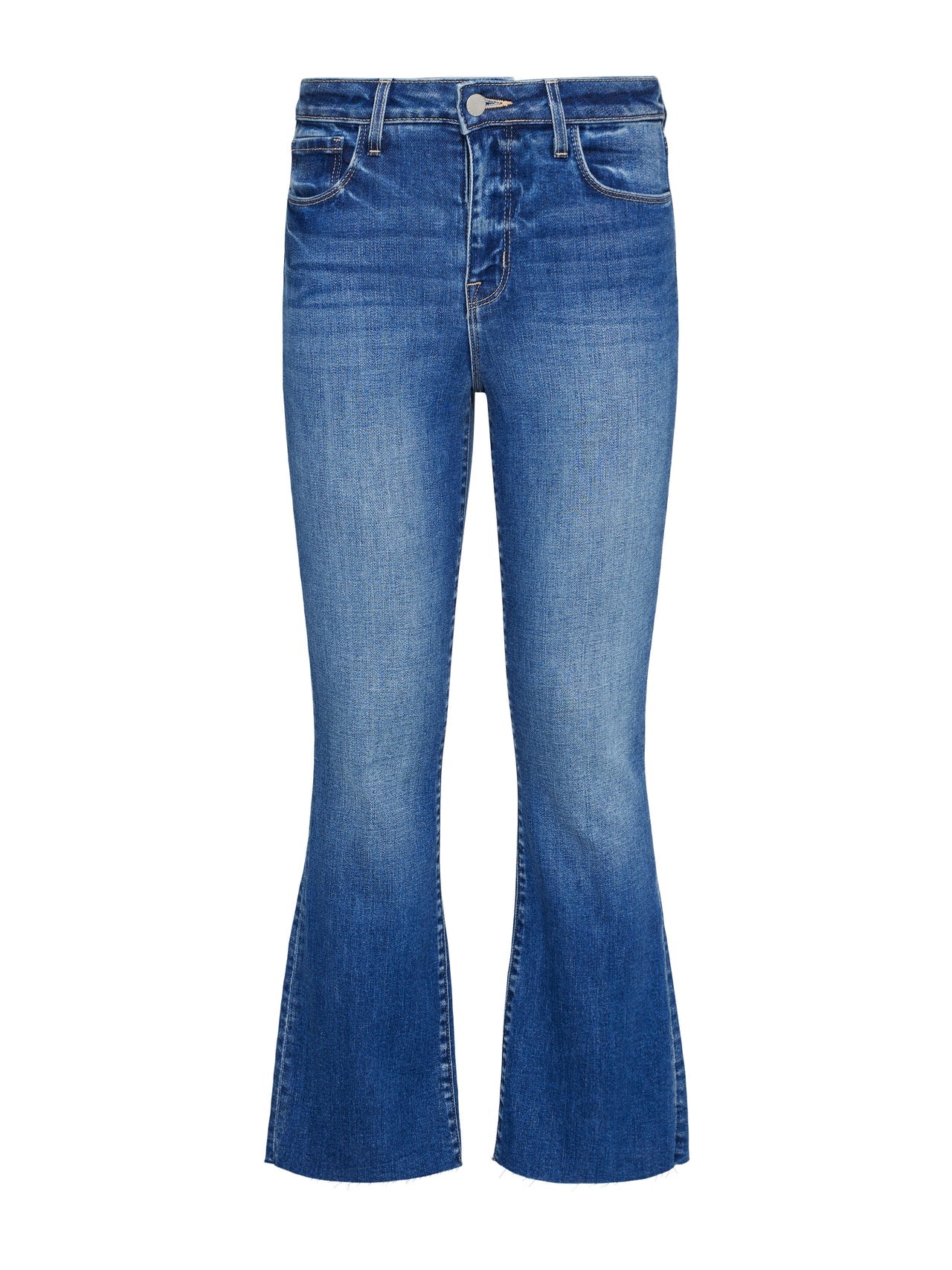 Kendra High-Rise Cropped Flare Jean in Cambridge | L'AGENCE discount