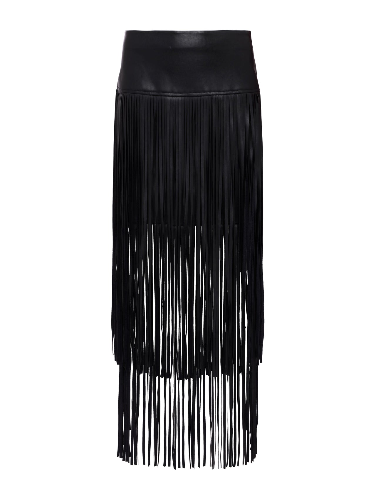 Karolina Fringe Skirt in Black | L'AGENCE sale