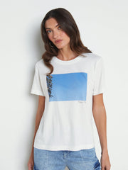 Leilani Maui Moon Tee in White | L'AGENCE for sale