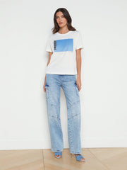 Leilani Maui Moon Tee in White | L'AGENCE for sale