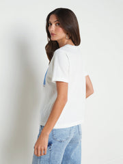 Leilani Maui Moon Tee in White | L'AGENCE for sale