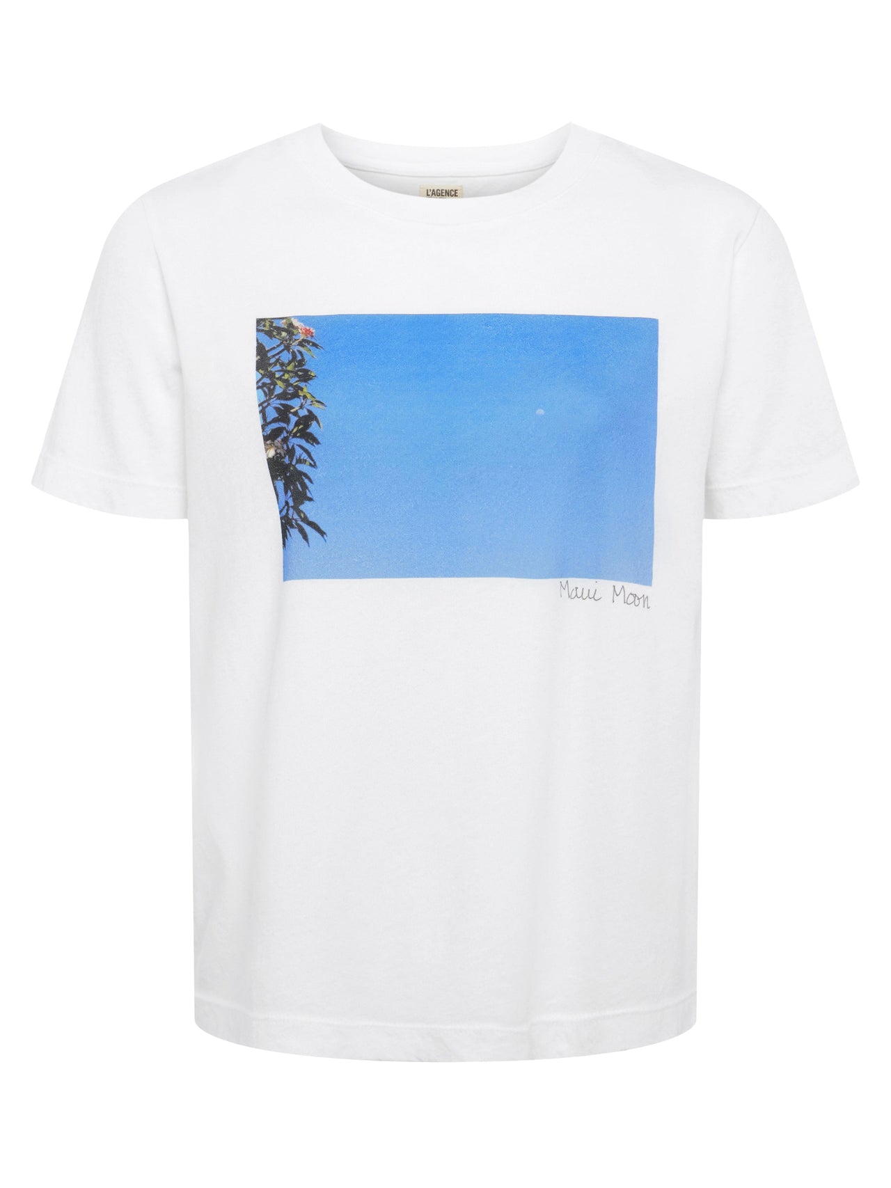 Leilani Maui Moon Tee in White | L'AGENCE for sale