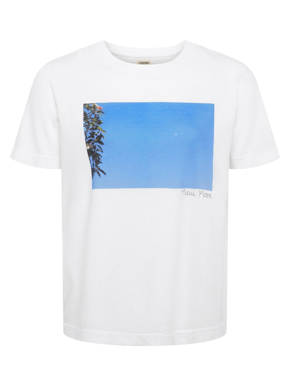 Leilani Maui Moon Tee in White | L'AGENCE for sale