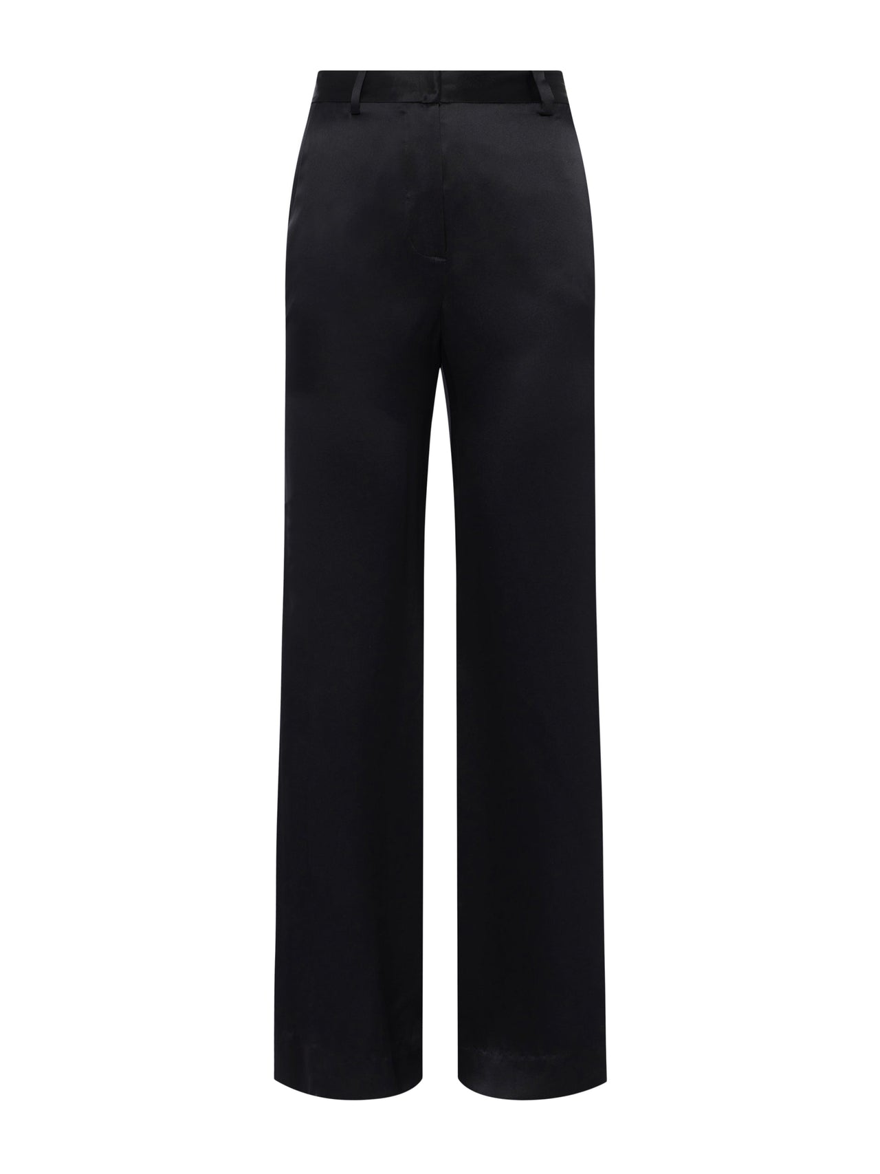 Pilar Silk Wide-Leg Pant in Black | L'AGENCE US