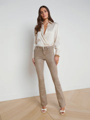 Selma Coated Bootcut Jean in Rye Coated | L'AGENCE near me
