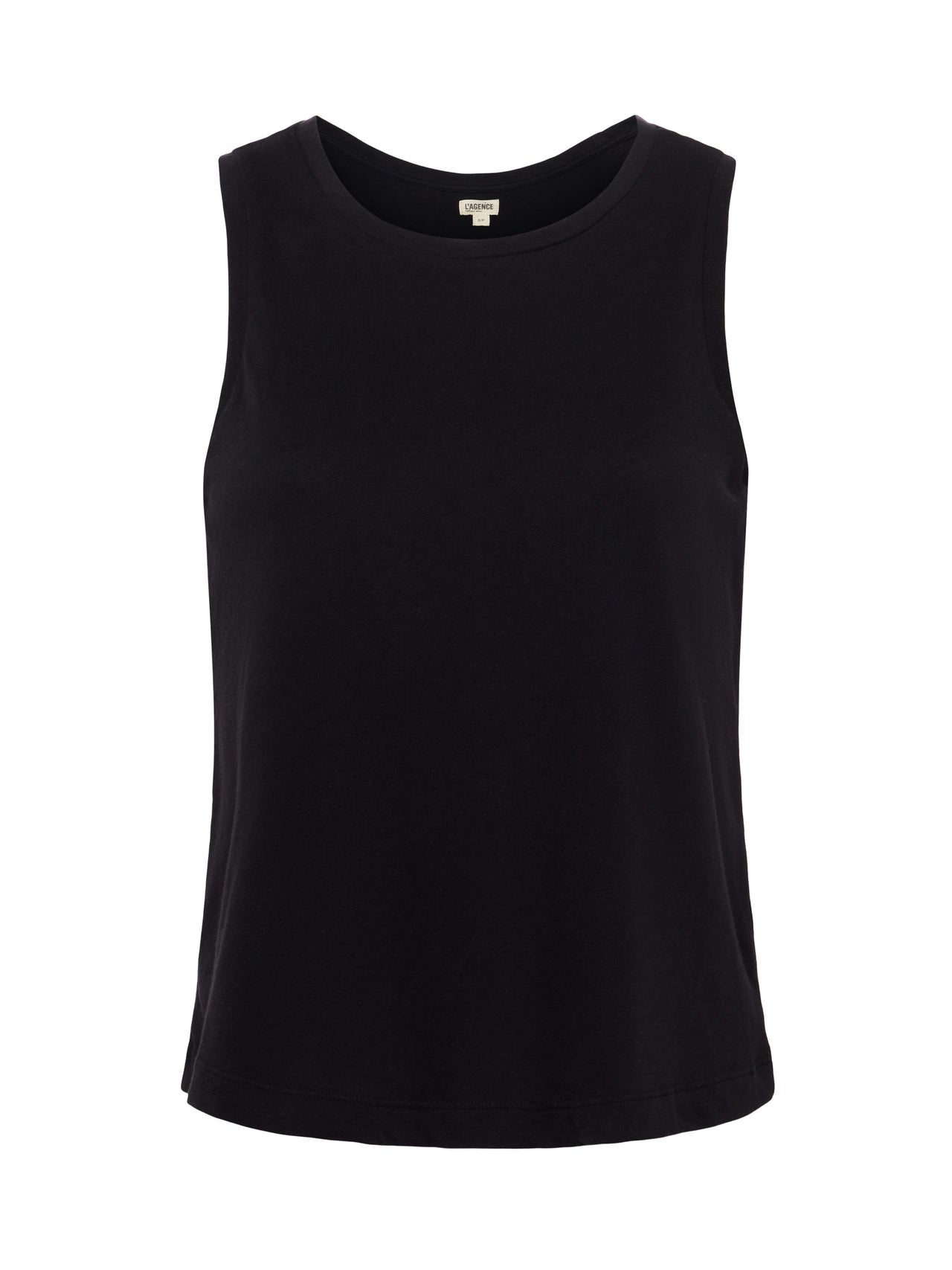 Mikaela Cotton Tank in Black | L'AGENCE for sale