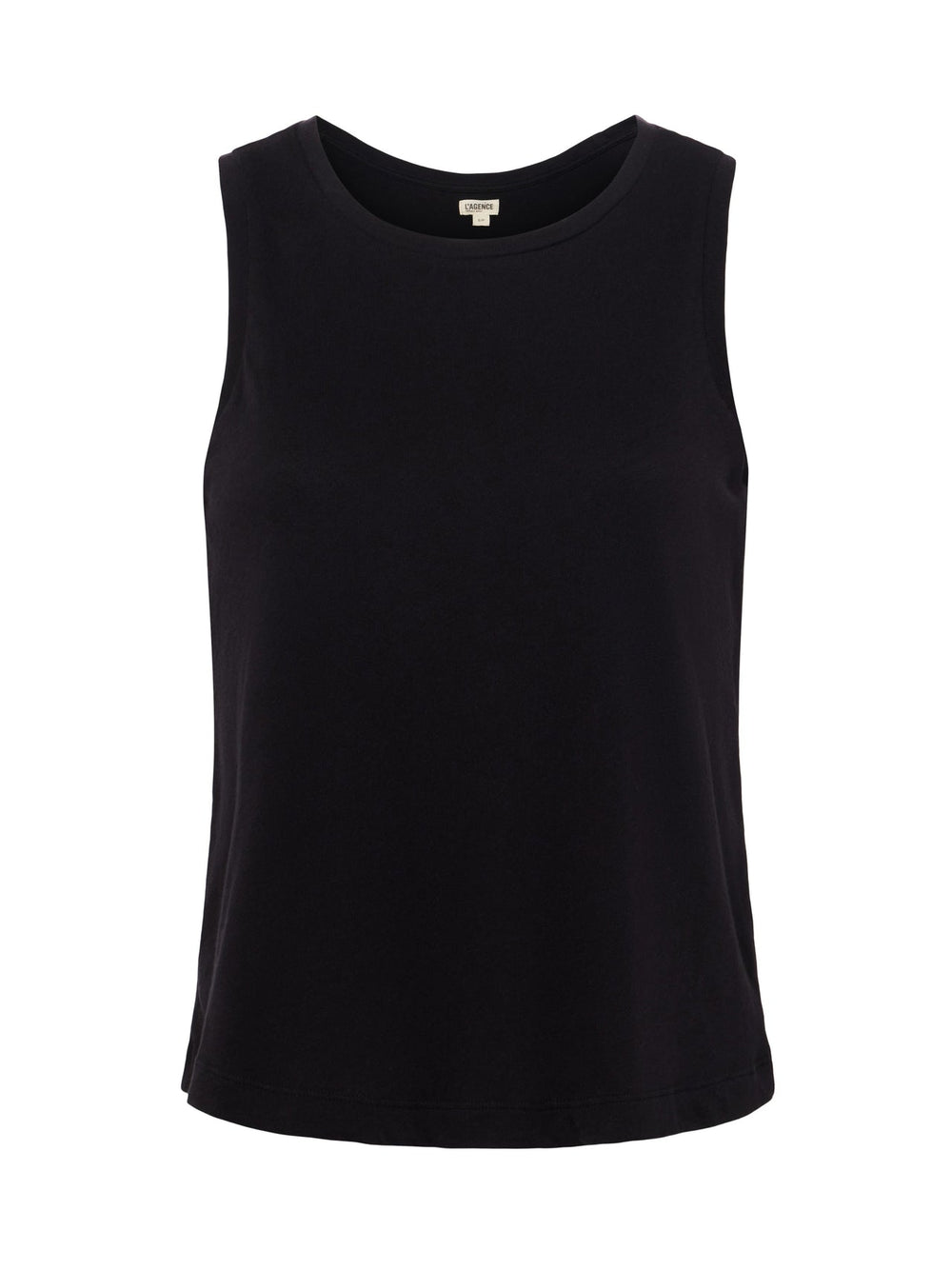 Mikaela Cotton Tank in Black | L'AGENCE for sale