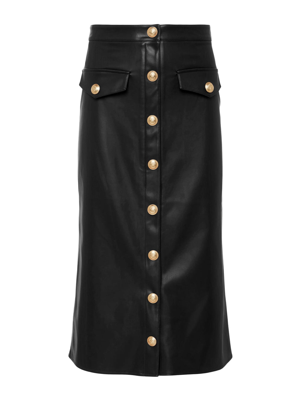 Milann Vegan Leather Skirt in Black | L'AGENCE US