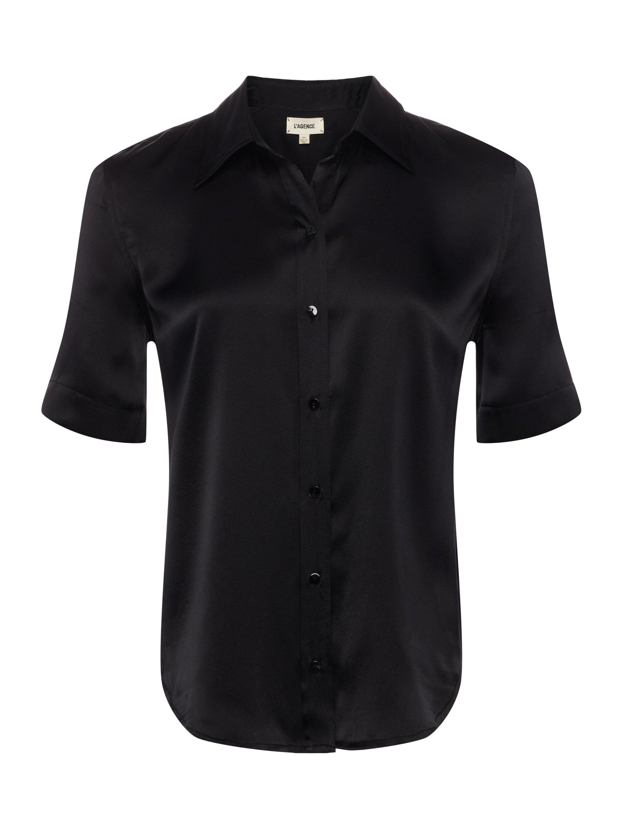 Ellah Silk Blouse in Black | L'AGENCE for sale