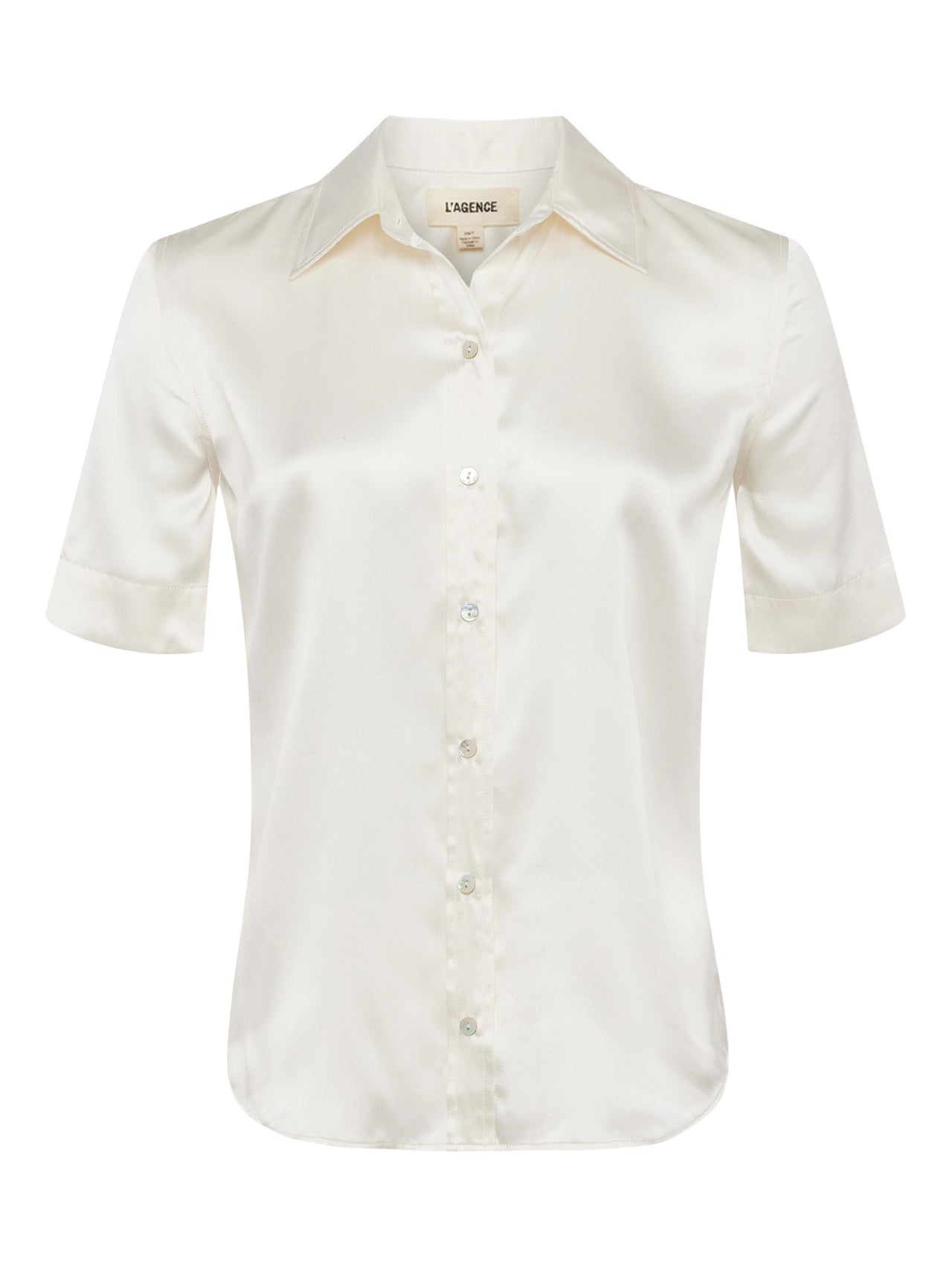 Ellah Silk Blouse in Ivory | L'AGENCE US