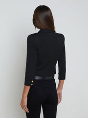 Kumi Cropped Jacket in Black | L'AGENCE near me