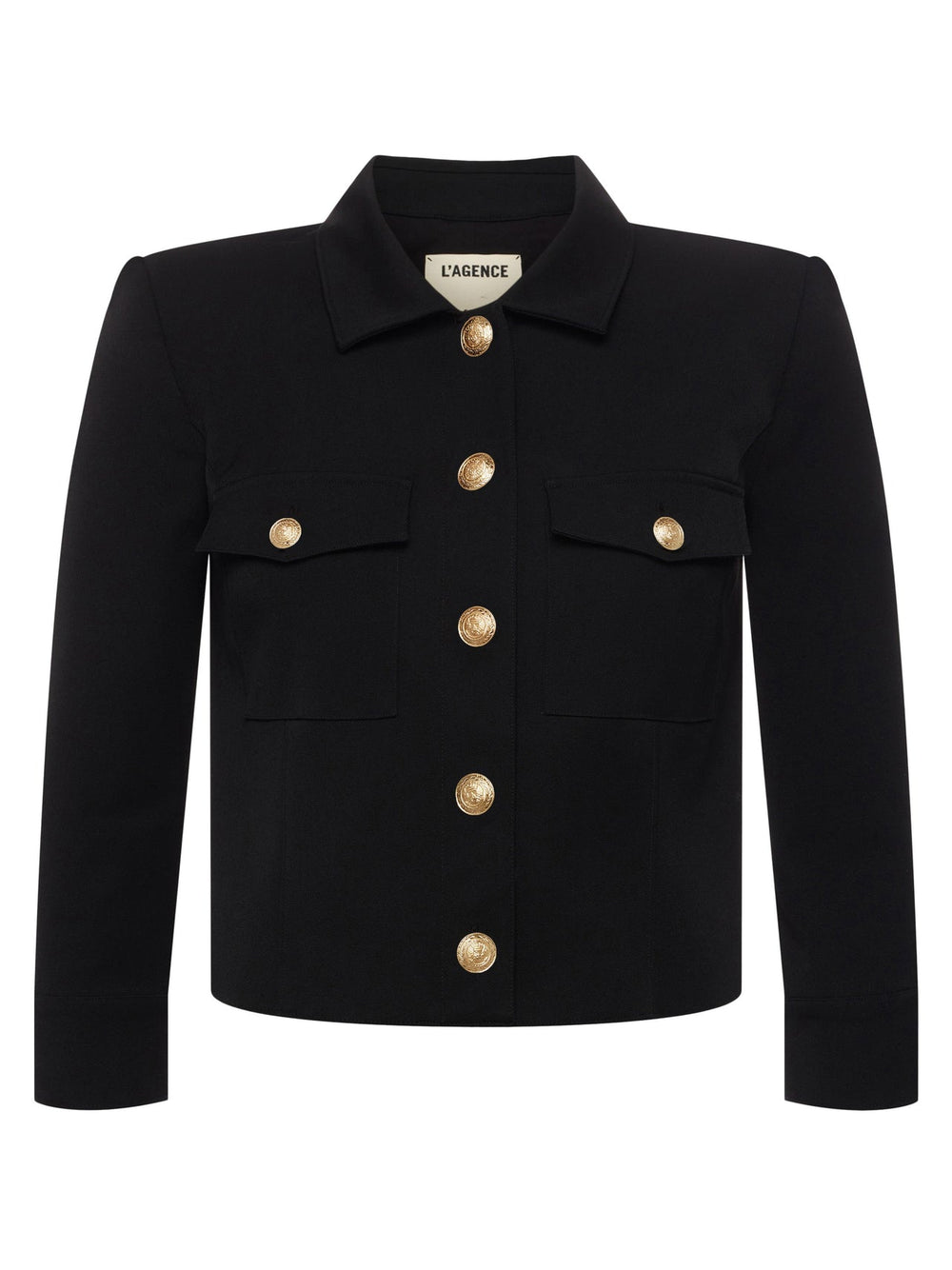 Kumi Cropped Jacket in Black | L'AGENCE near me