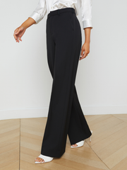 Livvy Straight-Leg Trouser in Black | L'AGENCE for sale