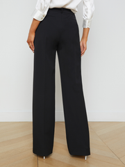 Livvy Straight-Leg Trouser in Black | L'AGENCE for sale
