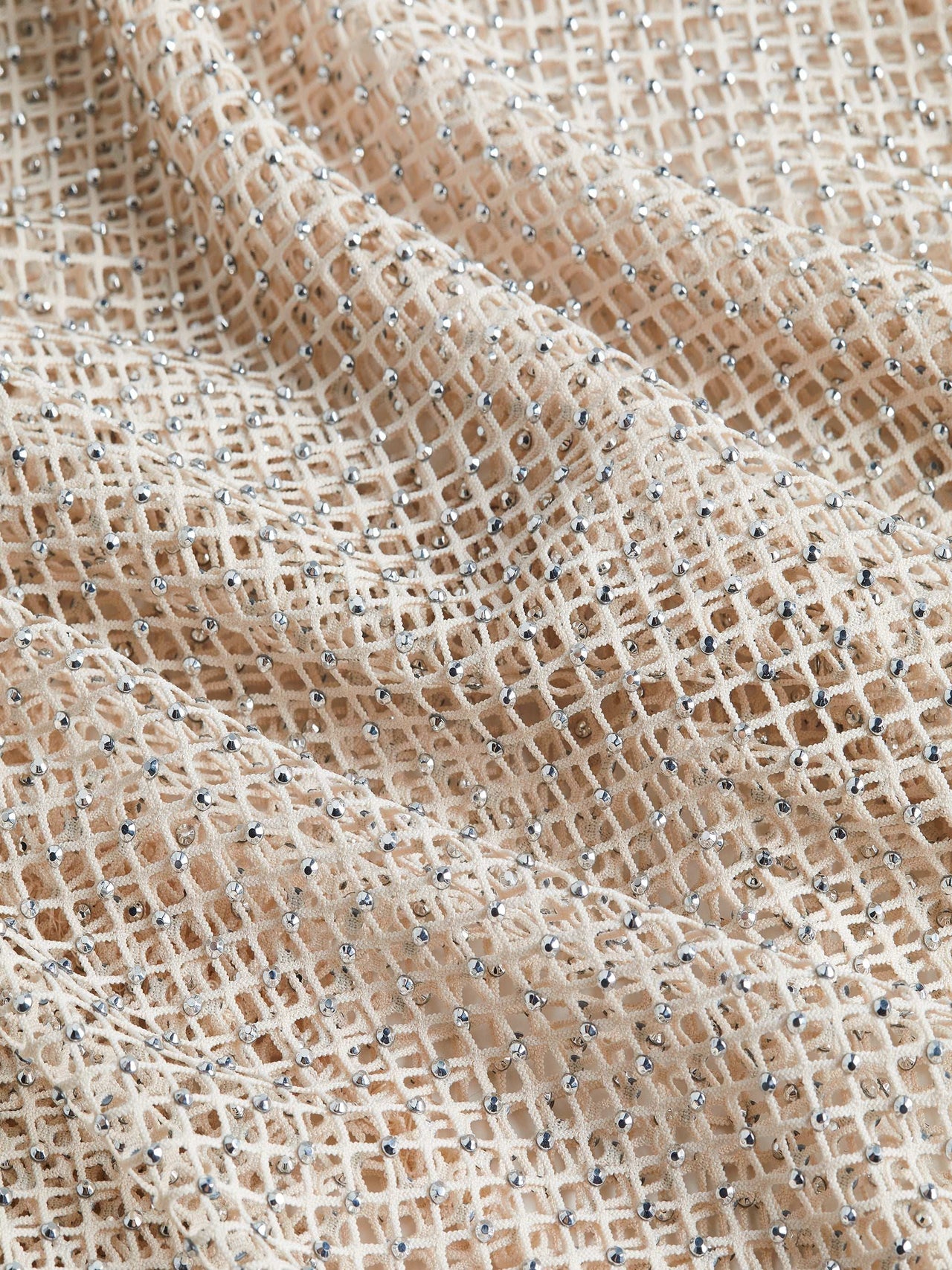 Sara Mesh Cover-Up Dress in Champagne | L'AGENCE US