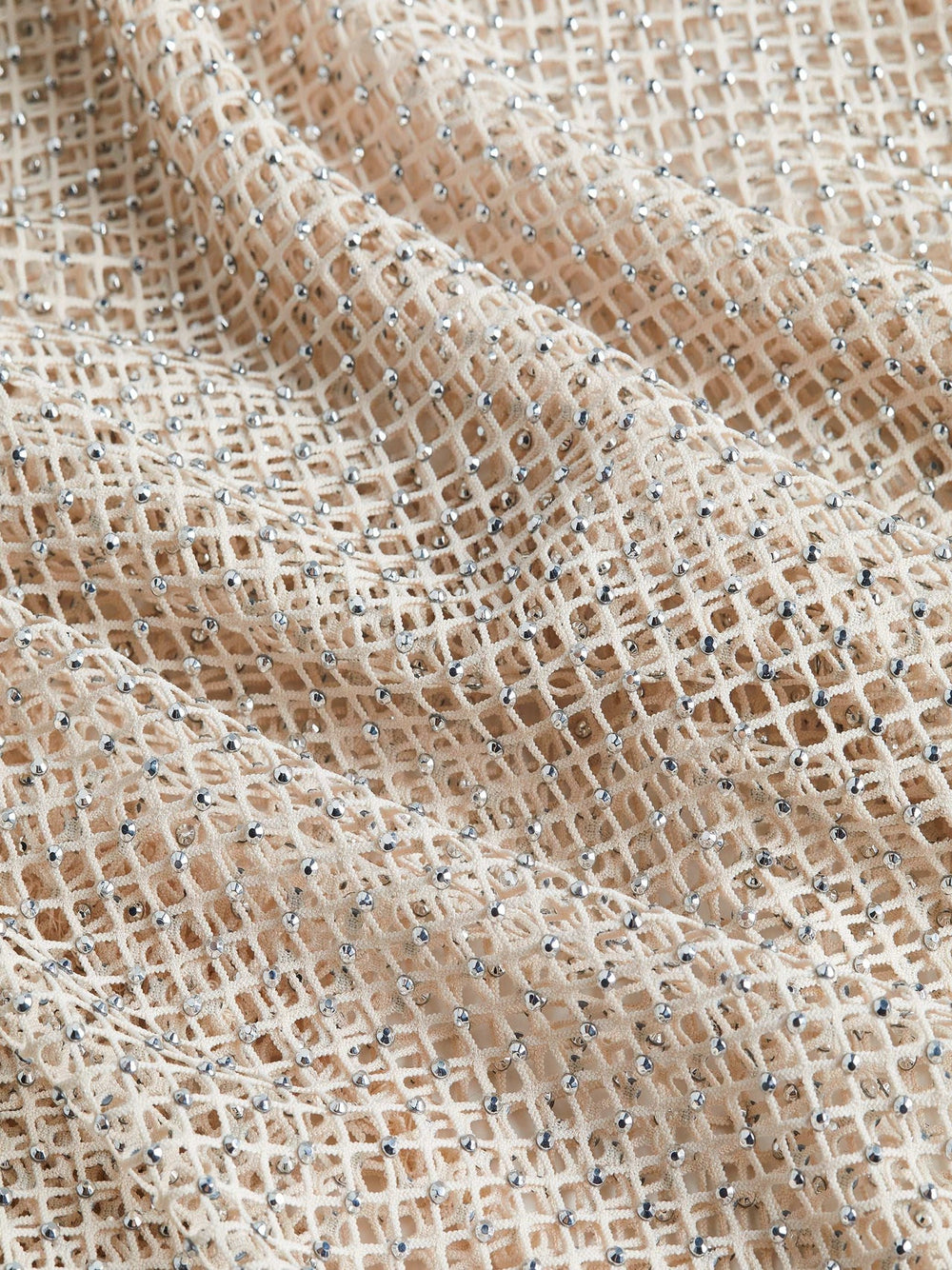 Sara Mesh Cover-Up Dress in Champagne | L'AGENCE US