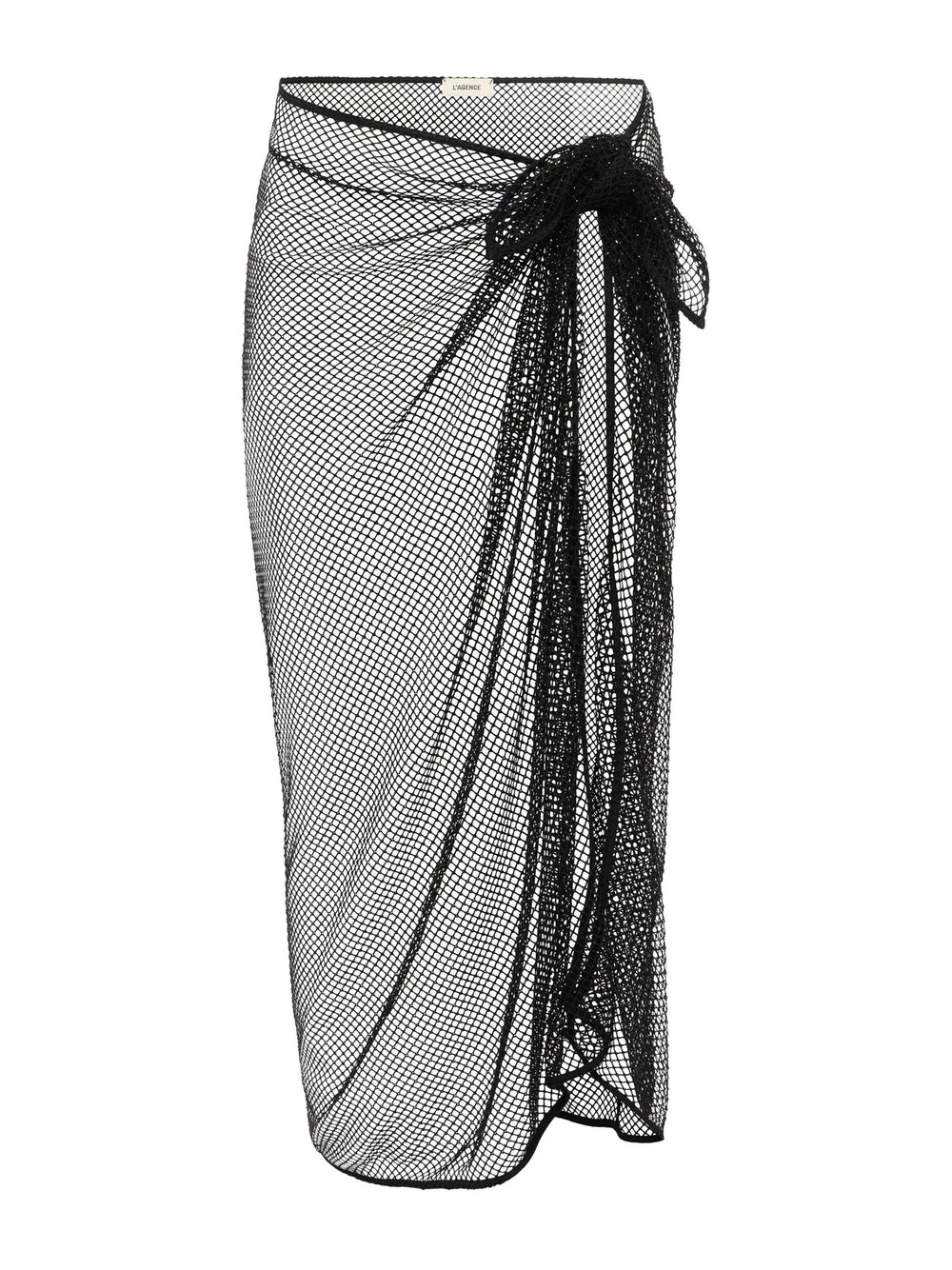 Maribel Mesh Pareo in Black | L'AGENCE US
