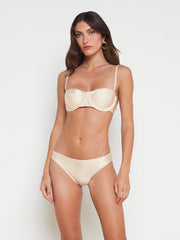 Nicole Bikini Bottom in Champagne | L'AGENCE Women