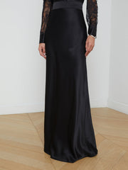 Ryker Silk Maxi Skirt in Black | L'AGENCE for sale