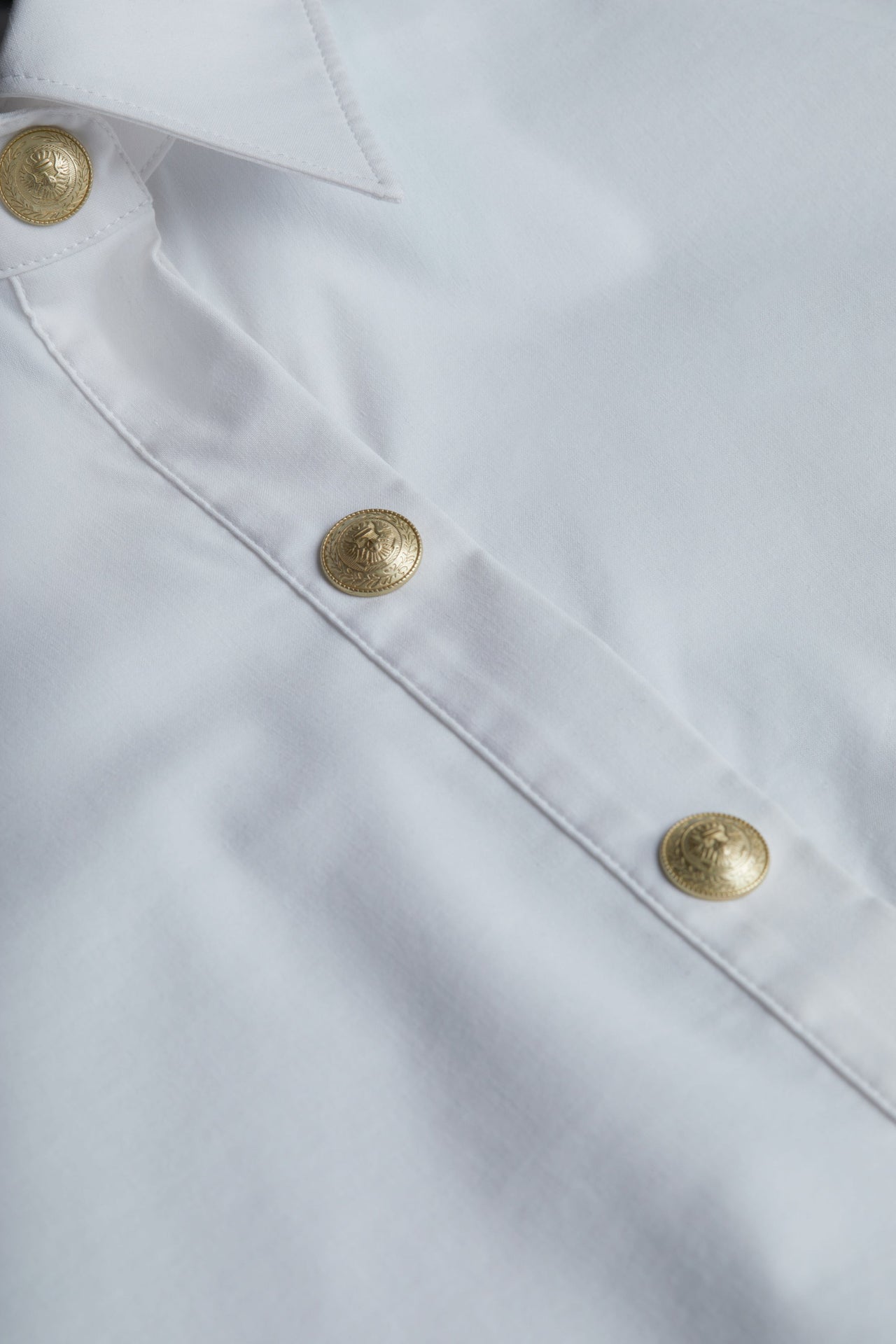 Ellery Shirt in White/Gold | L'AGENCE discount