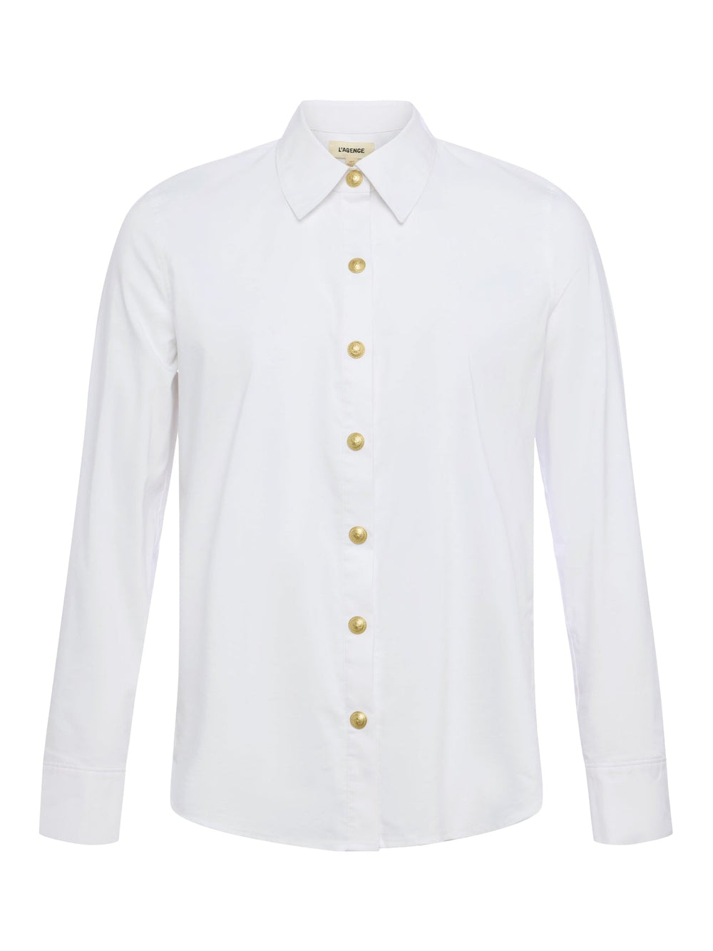 Ellery Shirt in White/Gold | L'AGENCE discount