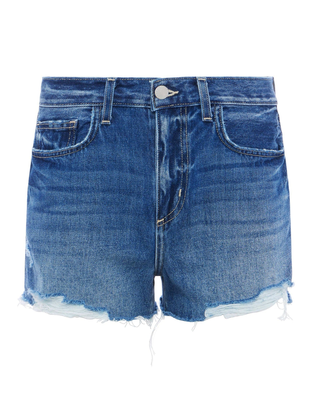 Clark High-Rise Distressed Jean Short in Brentwood | L'AGENCE near me