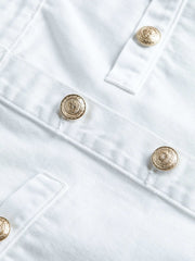 Kris Jean Mini Skirt in Blanc | L'AGENCE discount
