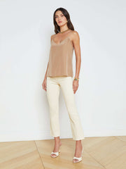 Jane Silk Camisole in Dark Cappuccino | L'AGENCE sale