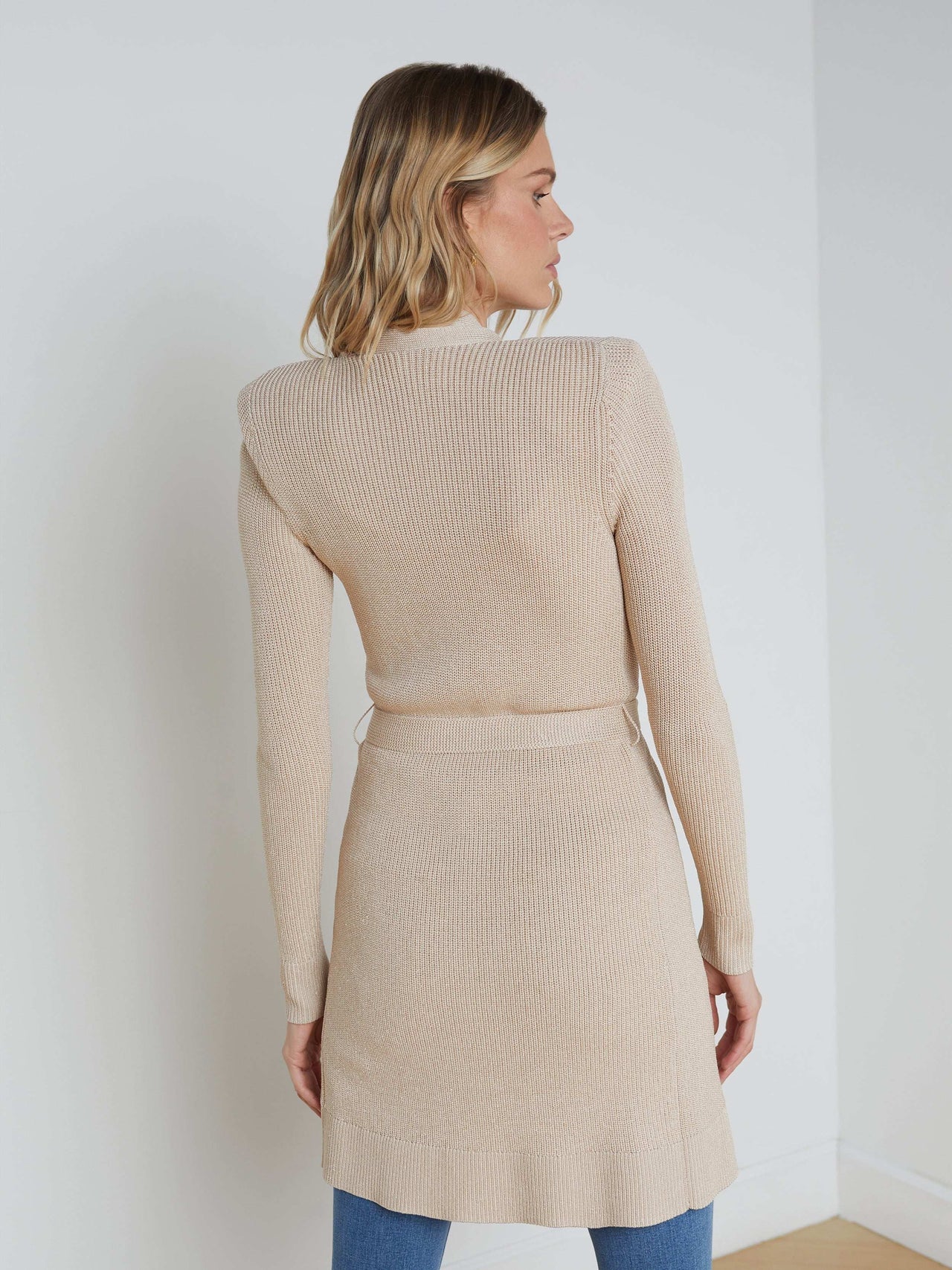 Noe Double-Breasted Cardigan in Pecan | L'AGENCE near me