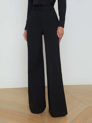 Pilar Wide-Leg Pant in Classic Black | L'AGENCE discount