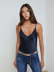 Lexi Silk Camisole in Midnight | L'AGENCE US