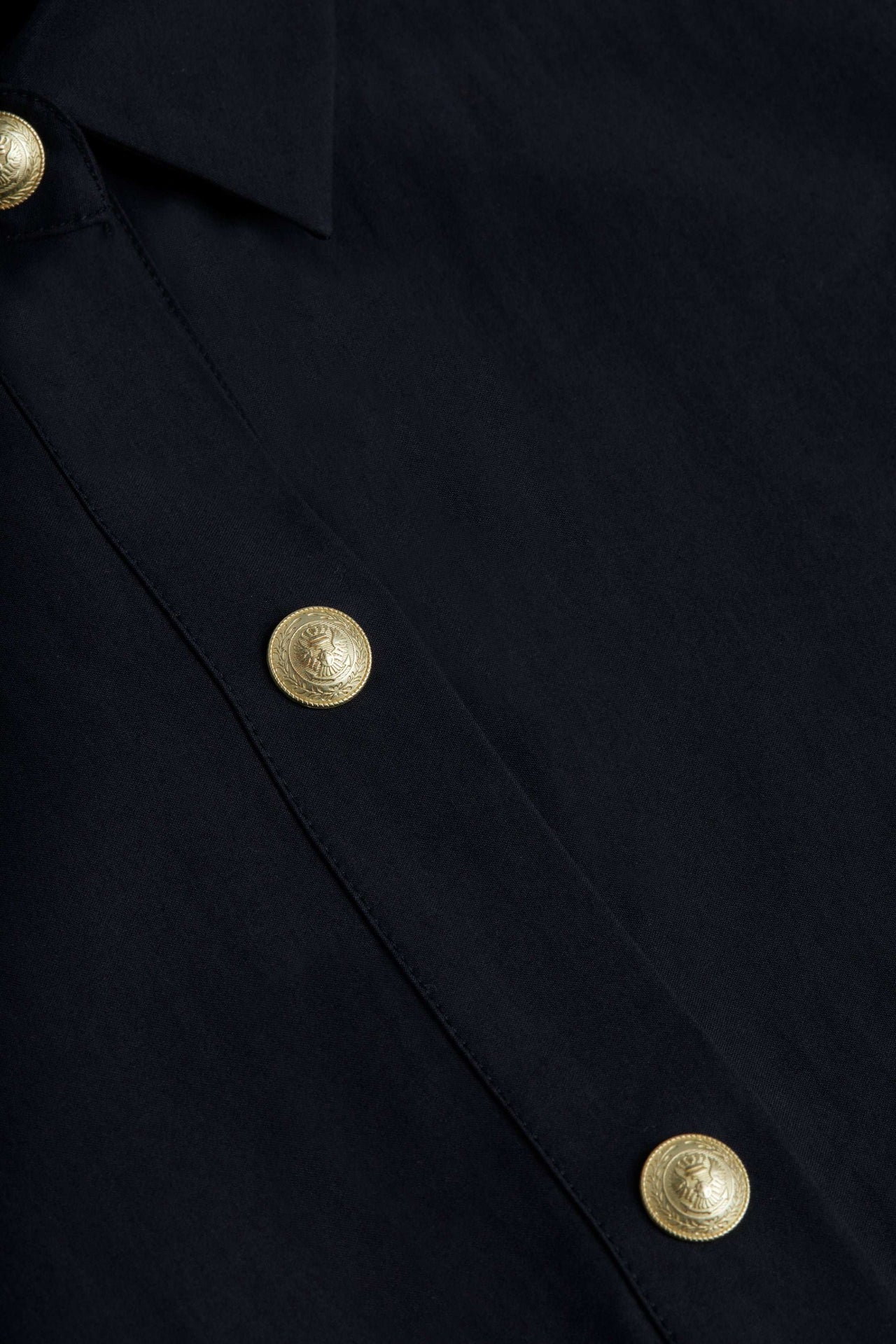 Cosette Shirt in Black/Gold | L'AGENCE sale