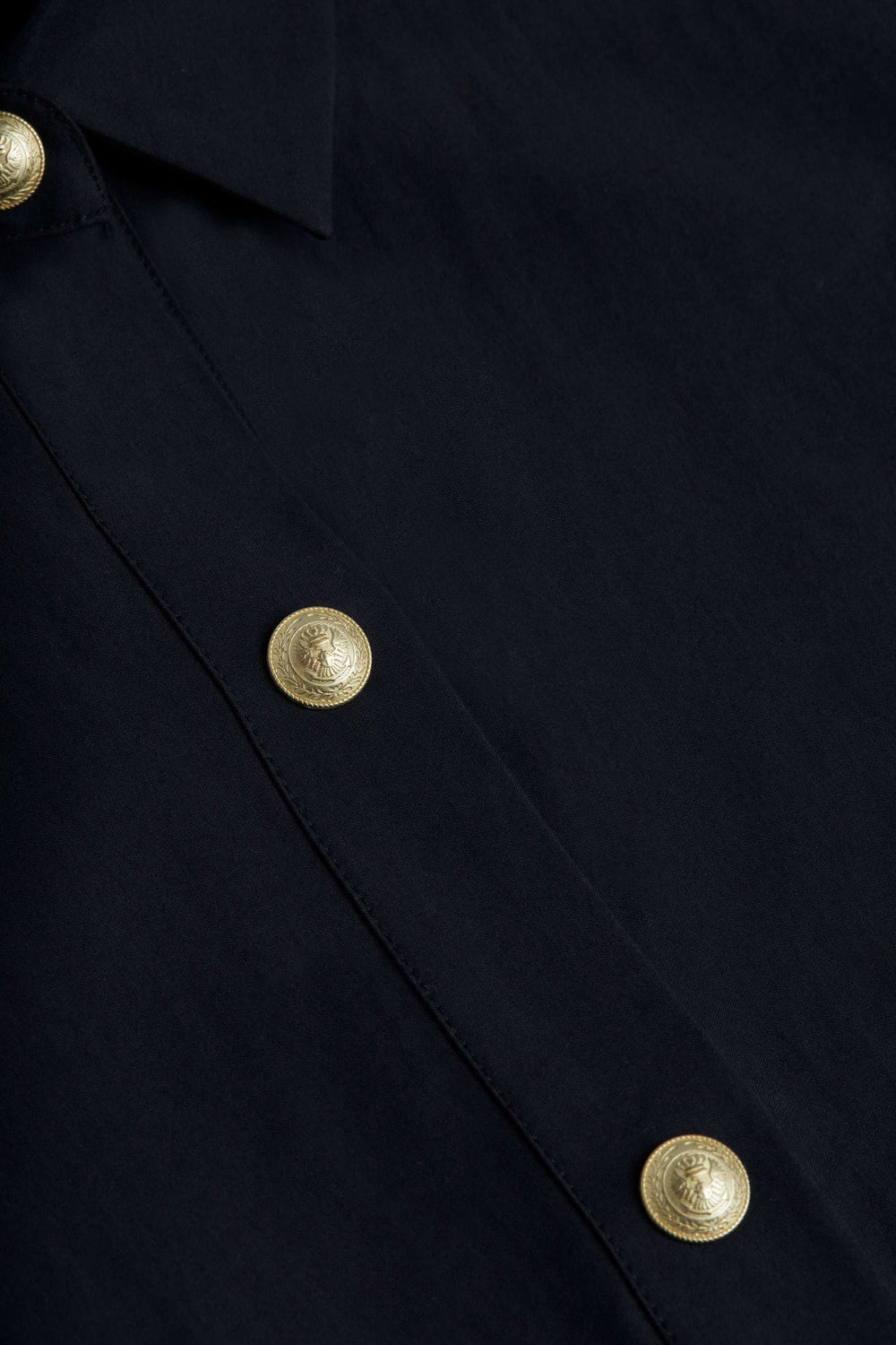 Cosette Shirt in Black/Gold | L'AGENCE sale