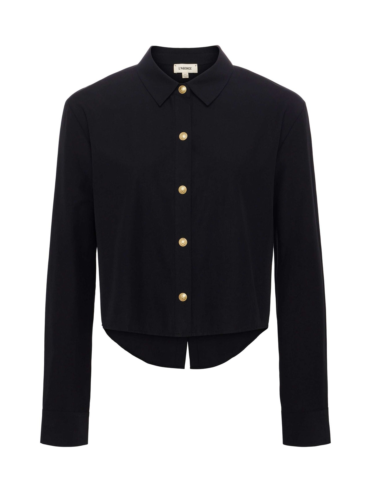 Cosette Shirt in Black/Gold | L'AGENCE sale