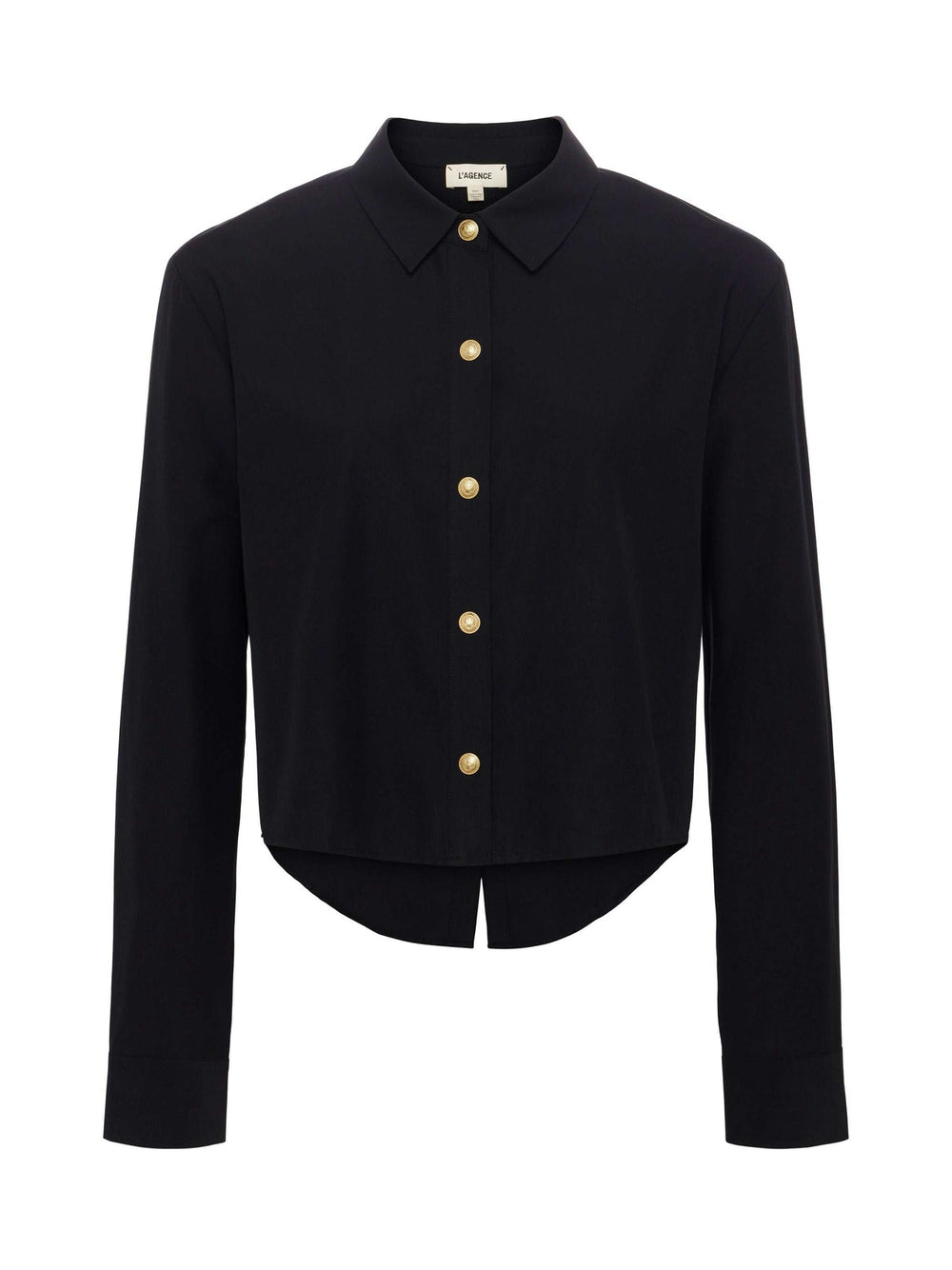 Cosette Shirt in Black/Gold | L'AGENCE sale