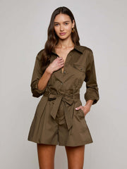 Pearson Safari Blouse in Pine | L'AGENCE discount